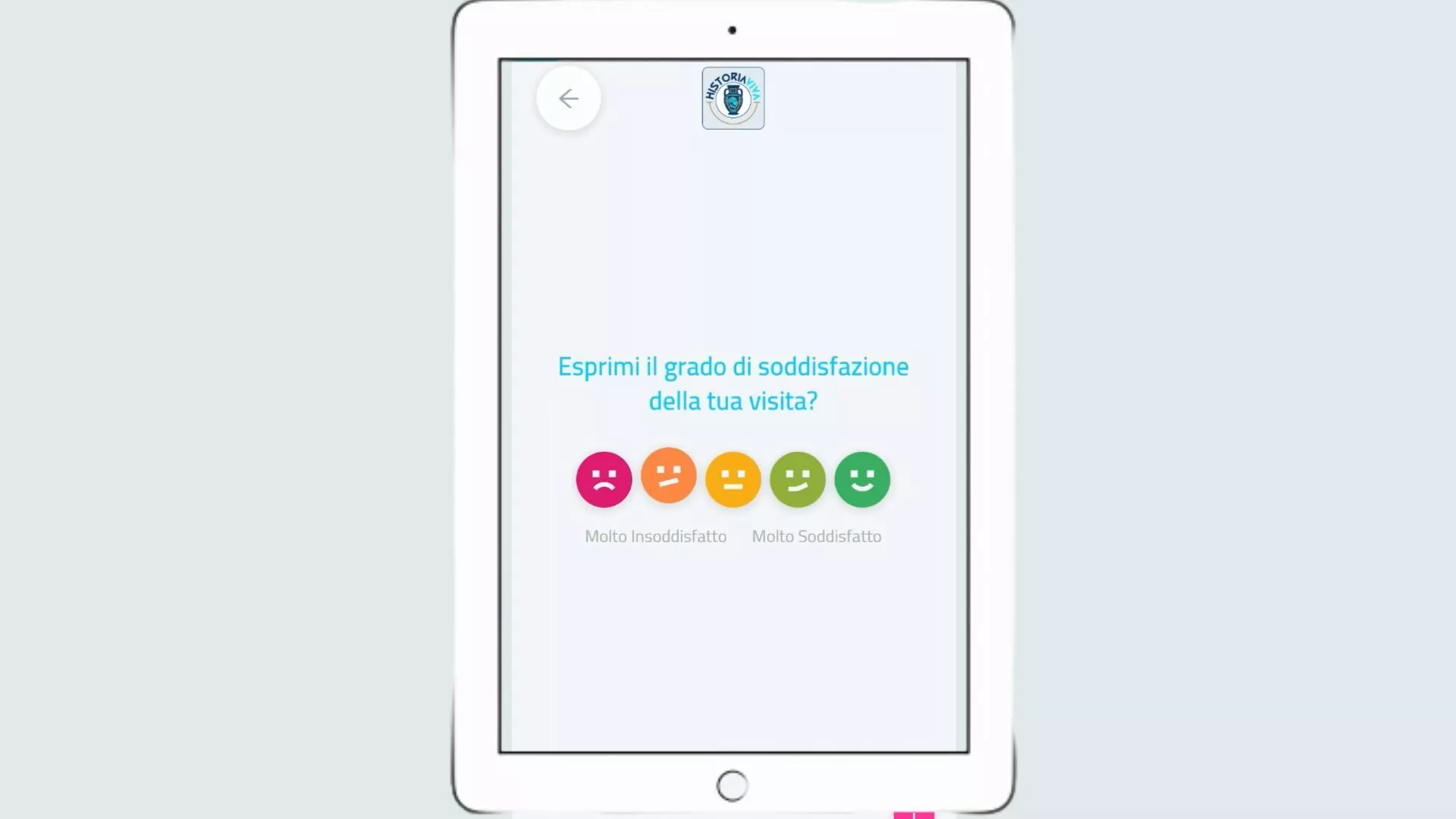 Kiosque sur tablette pour recueillir les commentaires des visiteurs d’un musée